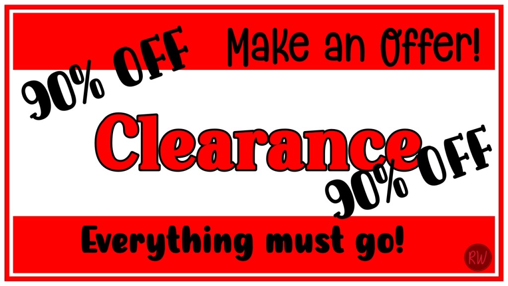 Clearance sale