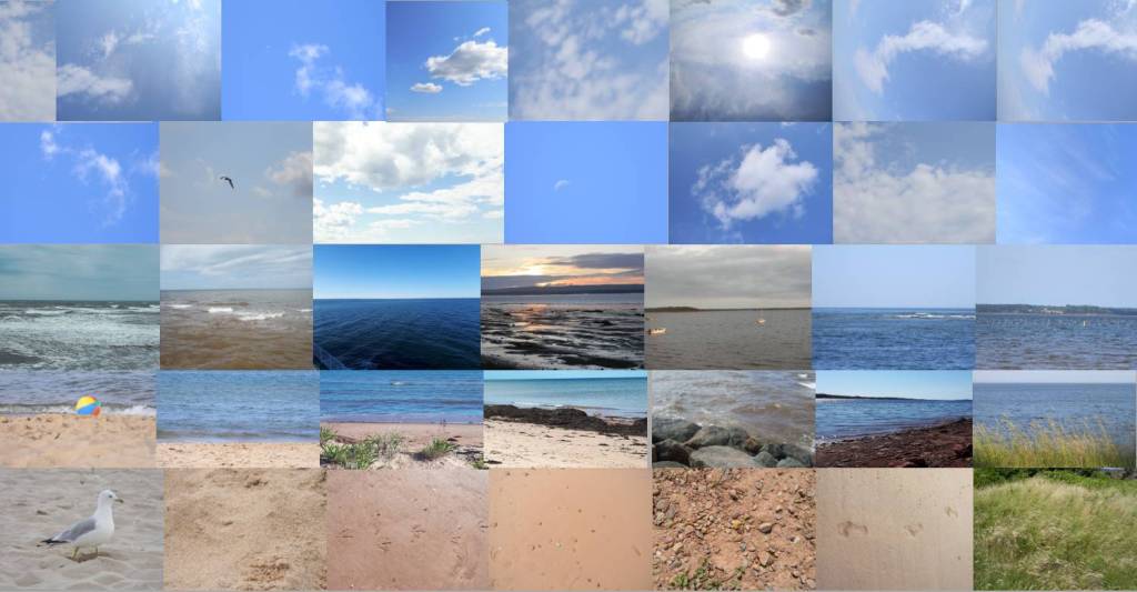 Simple Mosaic beach collage