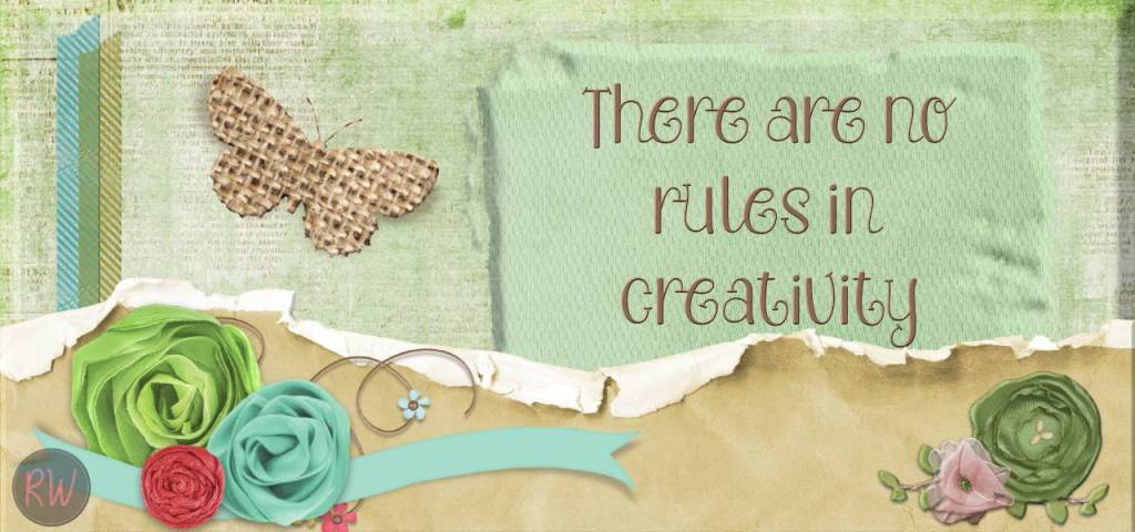 Collage - There are no rules in creativity