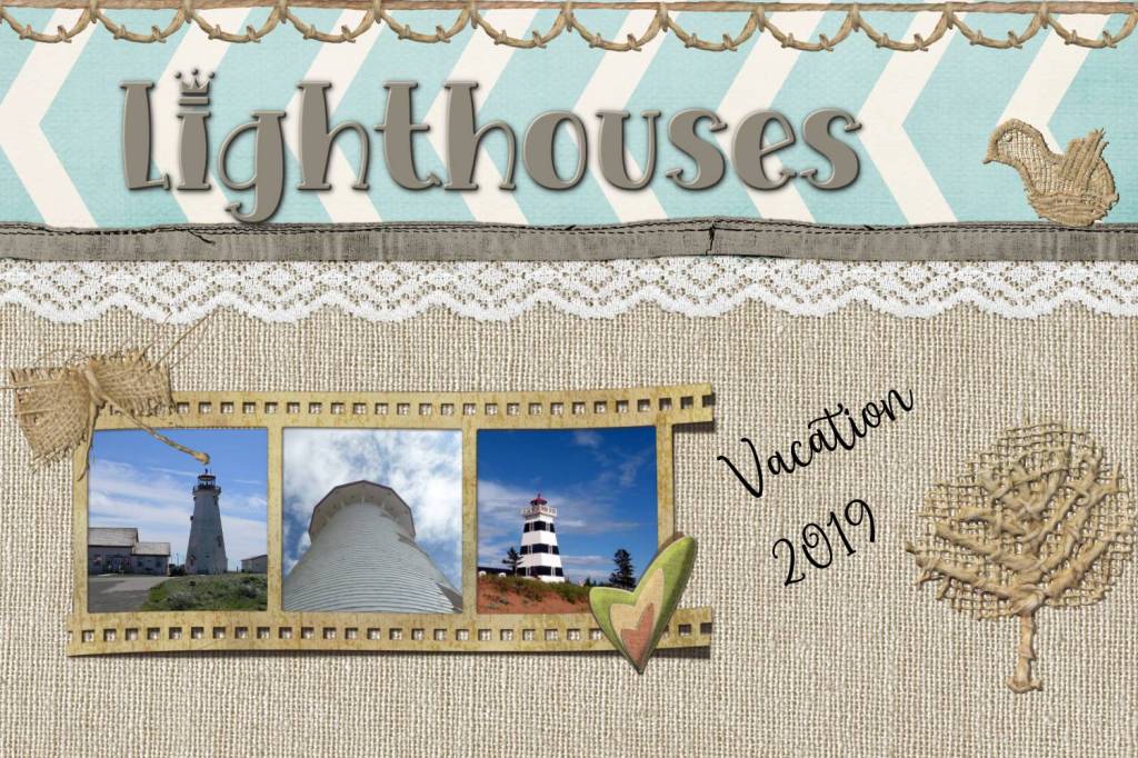 Scrapbook page Collage