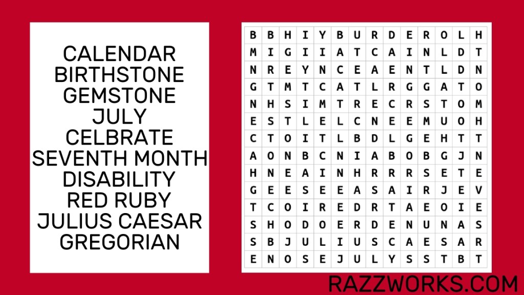 Word search puzzle